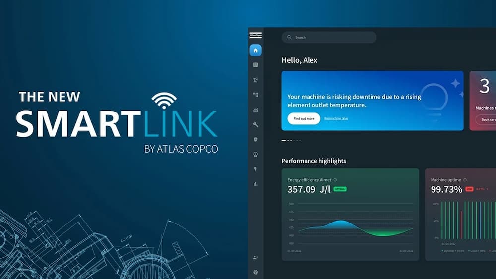 Giám sát thông minh Smartlink Atlas Copco